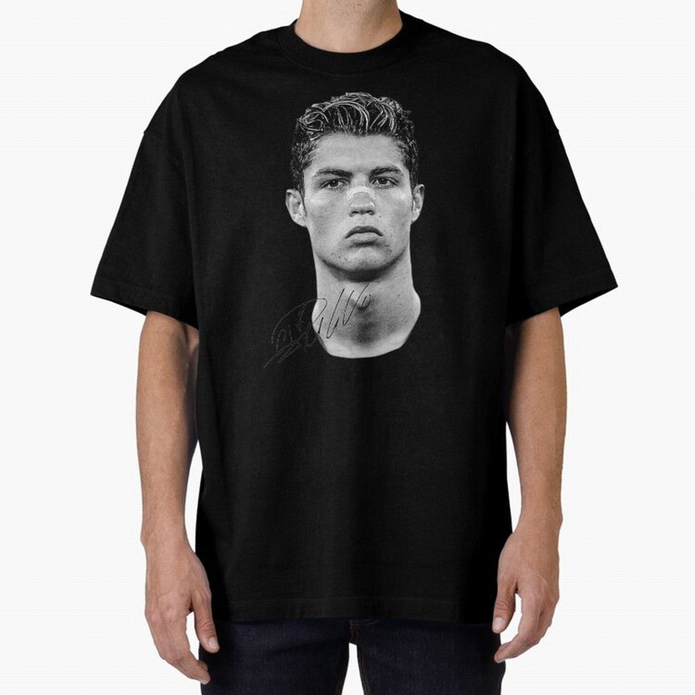 Cr7 - Streetwear Clothing Oversized T-Shirt Capture Stadium Memories from FIFA World Cup 2026 Group Stage Spirit, Centered on Argentina and Brazil, Messi, Global Supporter Spirit, Legendary Goals, National Colors and Tournament Celebration; Perfect