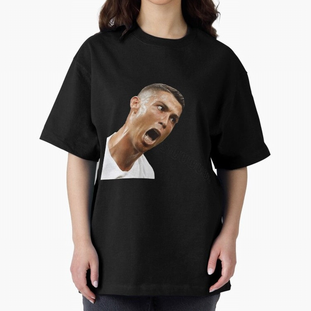 Cristiano Ronaldo Siuuu Oversized T-Shirt Bring World Football Passion into FIFA World Cup 2026 USA Canada Mexico Spirit, Inspired by France, Messi, Championship Spirit, Famous Goals, Roaring Crowds and International Football Unity; Ideal for