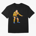 Matheus Cunha Goal Celebration Dance Oversized T-Shirt Fuel FIFA World Cup 2026 Group Stage for Fans of CR7 and Argentina and Brazil, Bringing Worldwide Fan Energy, Dramatic Goals, Stadium Lights and Championship Celebrations; Ideal for Fans Who