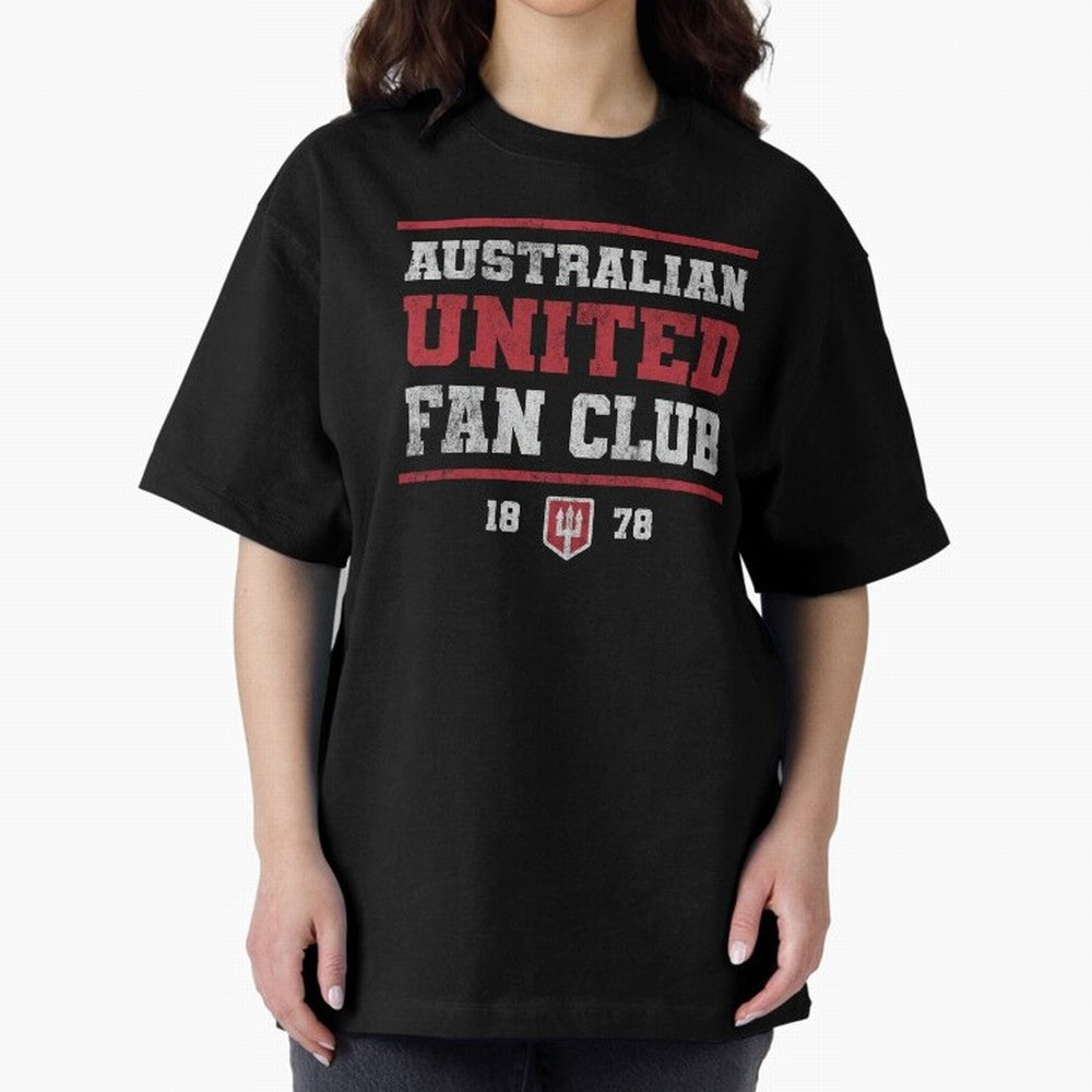 Australian United Fan Club Oversized T-Shirt Bring Trophy Dreams to FIFA World Cup 2026 Group Stage Spirit, Featuring England, France and Netherlands, CR7 and Messi, Football Passion, Legendary Performances, Festival Vibes and Supporter Community;