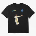 Vini Jr Oversized T-Shirt Embrace FIFA World Cup 2026 for Fans of Neymar, Haaland and Cristiano Ronaldo and Netherlands, Bringing Vintage Soccer Flavor, Modern Football Stars, National Flags and Final Night Emotion; Created for Match Day Parties,