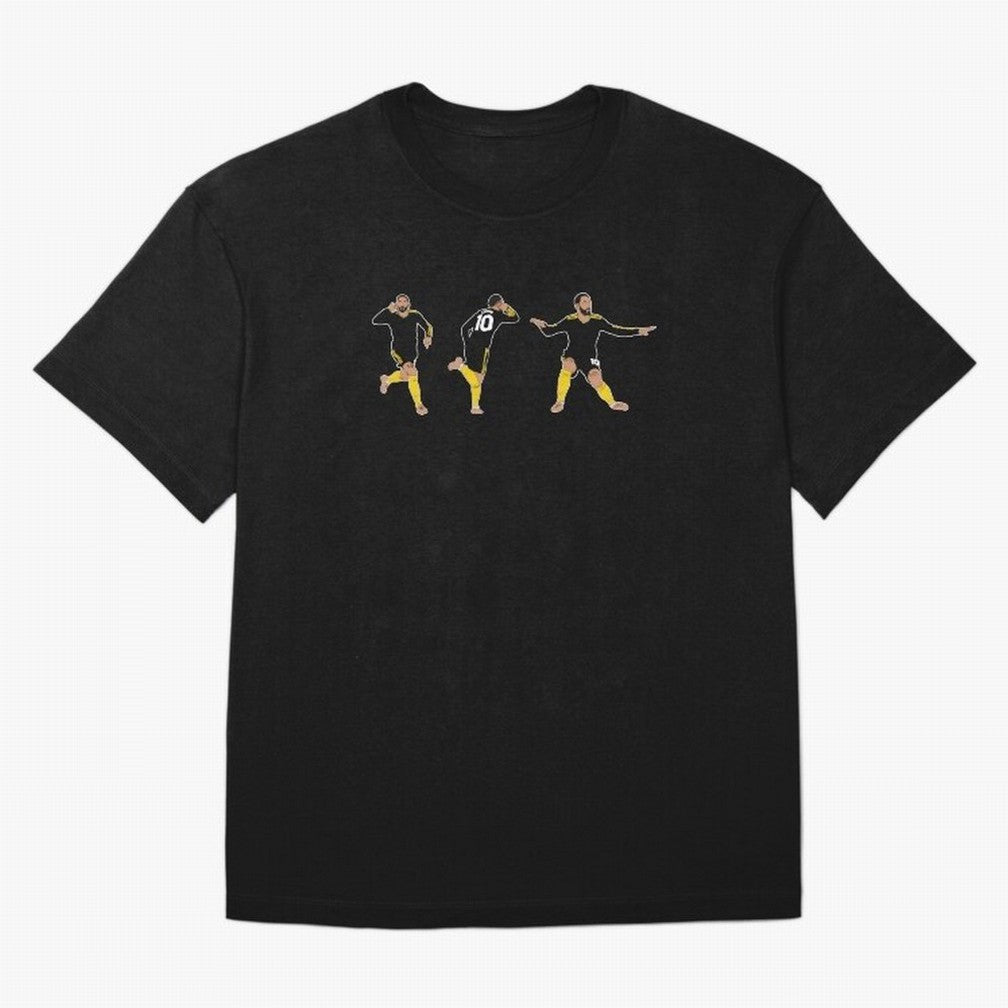 Matheus Cunha Goal Celebration Dance Trio Minimalist Oversized T-Shirt Bring Bold Fan Energy to FIFA World Cup 2026 Group Stage Spirit, Built around France and Portugal, Messi and Cristiano Ronaldo, Global Supporter Spirit, Legendary Goals,