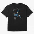 Cristiano Ronaldo Bicycle Kick Oversized T-Shirt Celebrate the Stars of FIFA World Cup 2026 Spirit, Connected to Brazil, Mbappe and Neymar, Football Festival Excitement, Trophy Ambitions, Country Rivalries and Star Player Buzz; Created for Match