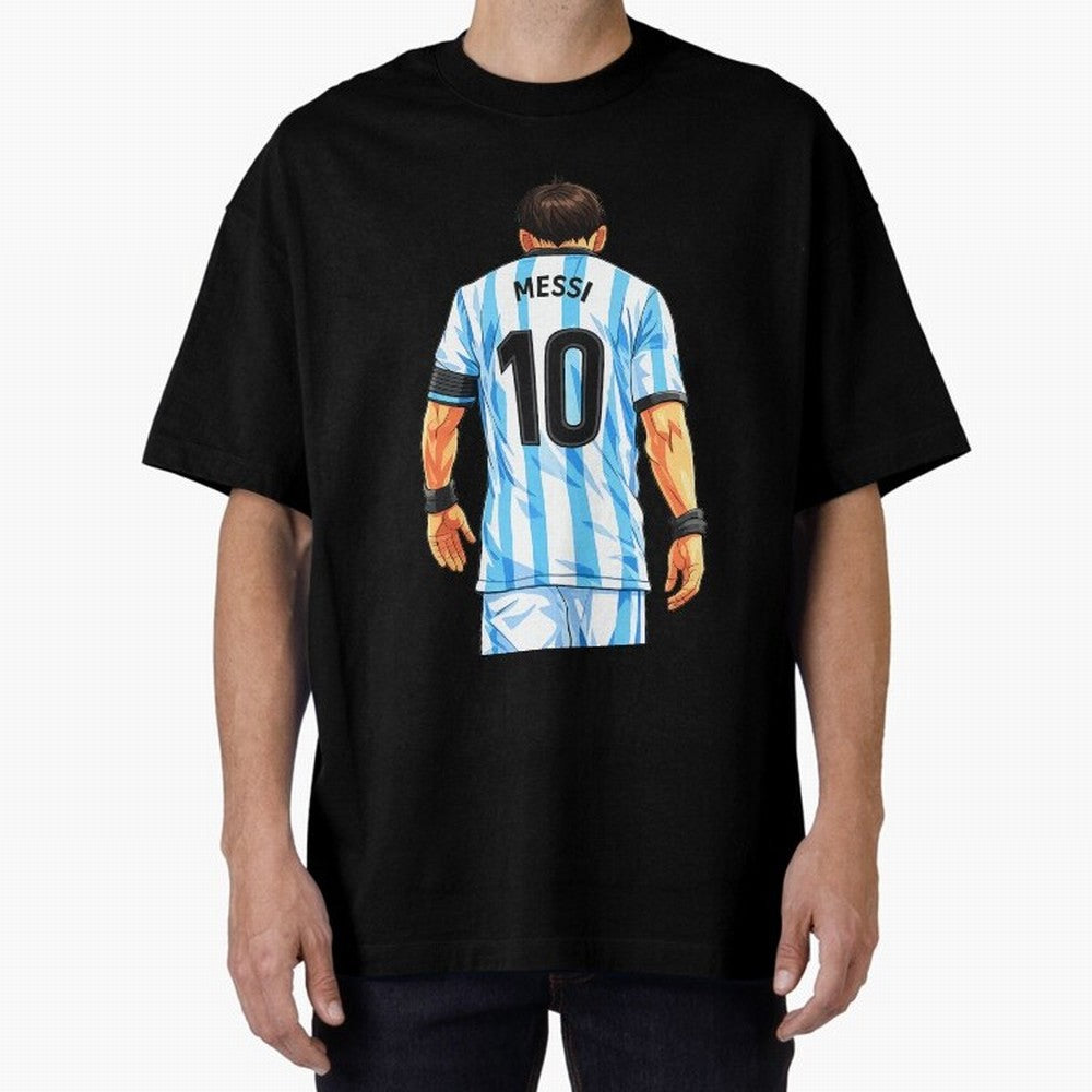 Messi Argentina 10 Oversized T-Shirt Represent Fans Who Live for Global Football Passion for FIFA World Cup 2026, Capturing CR7, Germany, Football History, Final Match Energy, Crowd Noise and Once in a Lifetime Moments; Perfect for People Who Love