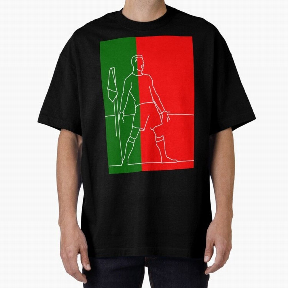 Siuuu! (color) Oversized T-Shirt Show Your Love for the FIFA World Cup 2026 USA Canada Mexico Journey through Messi, Neymar and Mbappe Highlights, Brazil, Portugal and Argentina Pride, Champion Mindset, Group Stage Buzz, Knockout Tension and