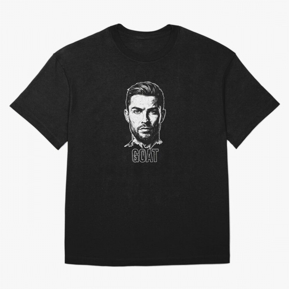 The G.O.A.T. ¨C Cristiano Ronaldo Legend Sketch Oversized T-Shirt Join Supporters Worldwide for the FIFA World Cup 2026 Journey through CR7 Highlights, England Pride, Stadium Chants, National Pride, Trophy Dreams and Unforgettable Football
