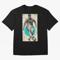 Futuristic Cristiano Ronaldo Illustration ¨C Cyber-Tech Football Art Oversized T-Shirt Make Your Look Match FIFA World Cup 2026 USA Canada Mexico with Messi, CR7 and Mbappe, France Energy, Goal Celebration Energy, Supporter Heritage, Football Icons