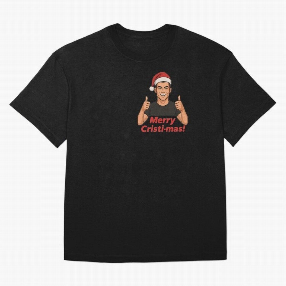 Merry Cristi-mas! CR7 Xmas holiday cheer Oversized T-Shirt Carry the Colors and Pride of FIFA World Cup 2026 USA Canada Mexico for Fans of Neymar, Haaland and Cristiano Ronaldo and England, Bringing Goal Celebration Energy, Supporter Heritage,