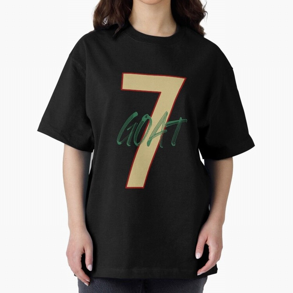 Cristiano Ronaldo 7 GOAT Football Legend Poster Art Oversized T-Shirt Celebrate Football Heritage in the FIFA World Cup 2026 Group Stage Journey through Mbappe and Neymar Highlights, Spain Pride, Football Festival Excitement, Trophy Ambitions,