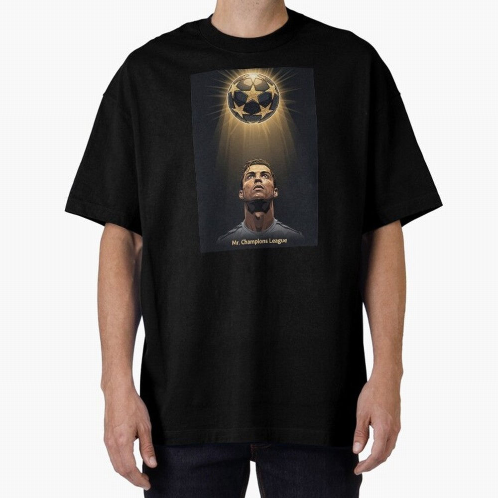 Ronaldo Madrid Oversized T-Shirt Turn Up for FIFA World Cup 2026 Group Stage Made for CR7 and Messi, Argentina Energy, Game Day Rituals, Football Legends, Country Pride and the Road to the Final; Ideal for Football Dads, Football Moms, Friends,