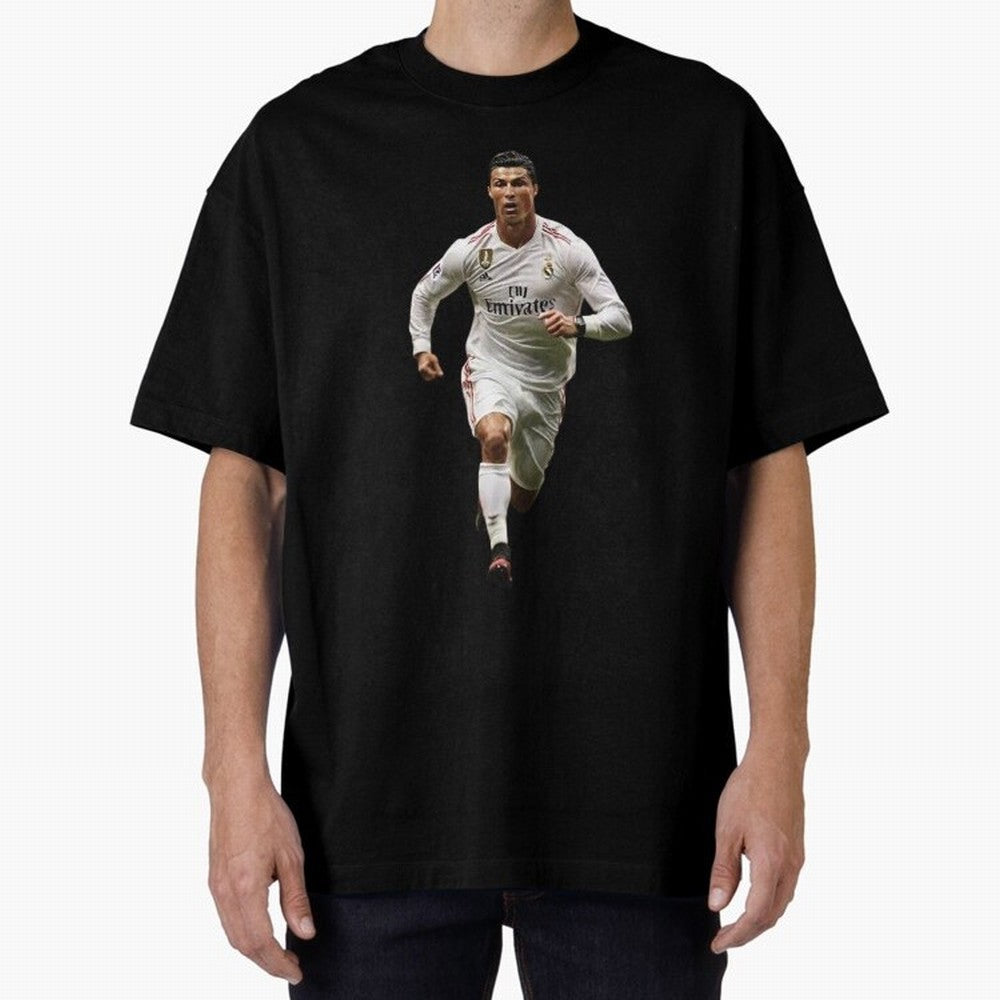 Cristiano Ronaldo runner Oversized T-Shirt Refresh FIFA World Cup 2026 Group Stage Made for Neymar, England, France and Netherlands Energy, Football History, Final Match Energy, Crowd Noise and Once in a Lifetime Moments; Ideal for Passionate Fans
