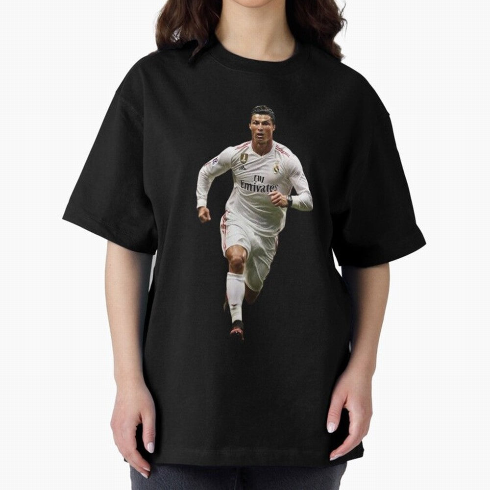 Cristiano Ronaldo runner Oversized T-Shirt Refresh FIFA World Cup 2026 Group Stage Made for Neymar, England, France and Netherlands Energy, Football History, Final Match Energy, Crowd Noise and Once in a Lifetime Moments; Ideal for Passionate Fans