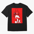 Cristiano Ronaldo Manchester United Silhouette ¨C Legendary Red Devil Artwork by GrizzlyGFX Oversized T-Shirt Celebrate Rivalries and Pride in Match Day Hype around FIFA World Cup 2026 USA Canada Mexico, Neymar, Spain, Goal Celebration Energy,