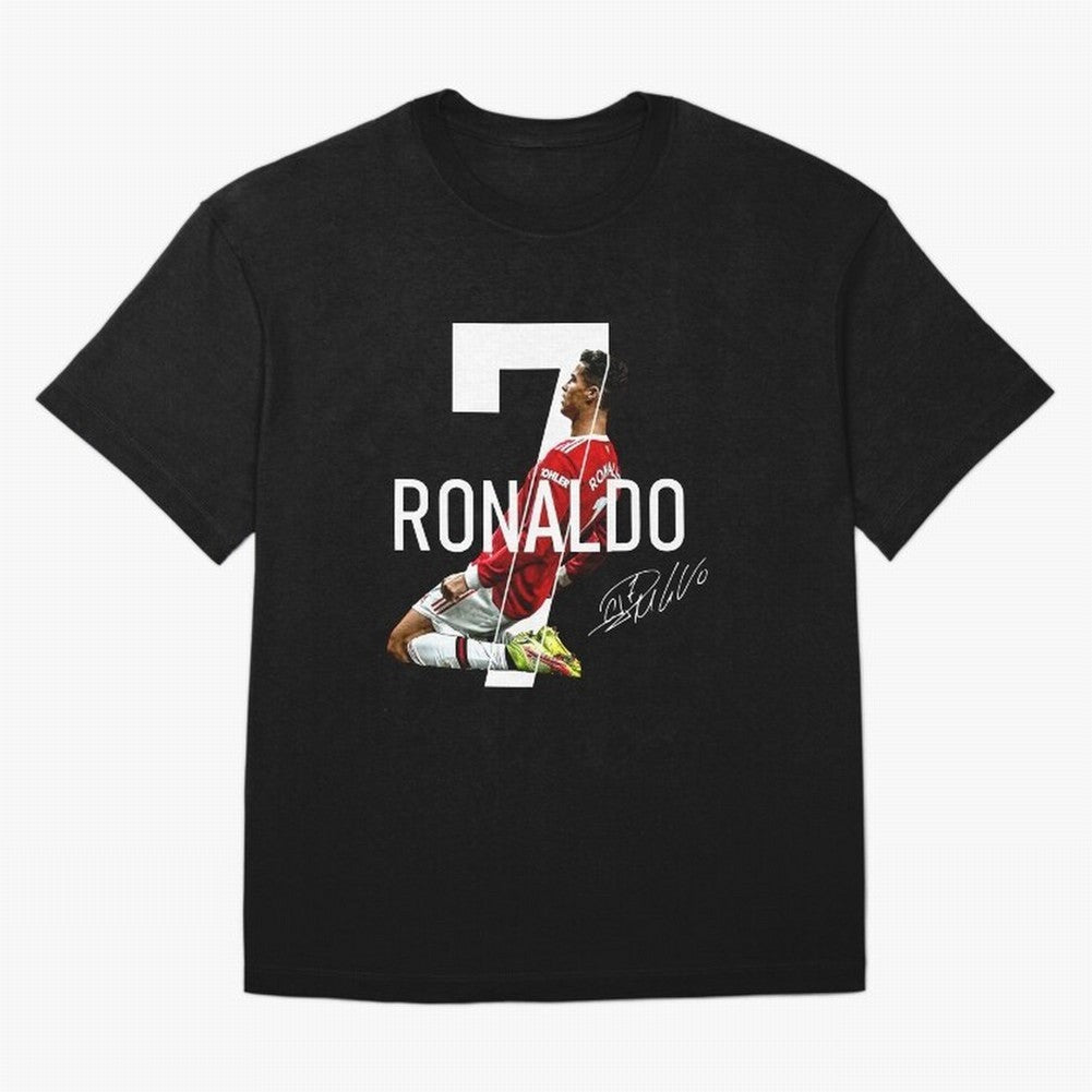 Cristiano Ronaldo - CR7 Oversized T-Shirt Represent the Passion of Global Football Passion for FIFA World Cup 2026 USA Canada Mexico, Capturing Neymar, Haaland and Cristiano Ronaldo, England, France and Netherlands, Goal Celebration Energy,