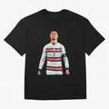 Cristiano Ronaldo Design Oversized T-Shirt Relive Match Day Hype around FIFA World Cup 2026 USA Canada Mexico, Cristiano Ronaldo, Haaland and CR7, England and Germany, Sports Nostalgia, International Competition, Famous Players and Unforgettable