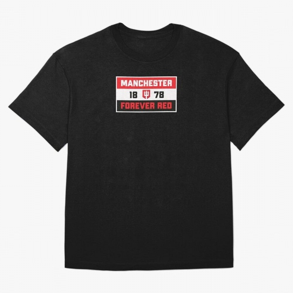Manchester Forever Red Oversized T-Shirt Relive Legendary Nights from the FIFA World Cup 2026 Group Stage Journey through Messi, Neymar and Mbappe Highlights, Argentina Pride, Classic Soccer Heritage, Championship Pressure, Fan Loyalty and
