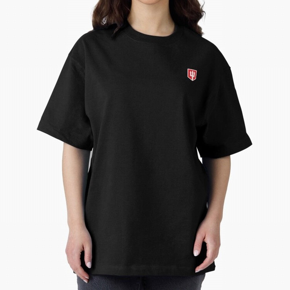 Manchester United Minimal Badge Oversized T-Shirt Capture Stadium Memories from Global Football Passion for FIFA World Cup 2026 Group Stage, Capturing Haaland and Mbappe, Brazil, Portugal and Argentina, Vintage Soccer Flavor, Modern Football Stars,