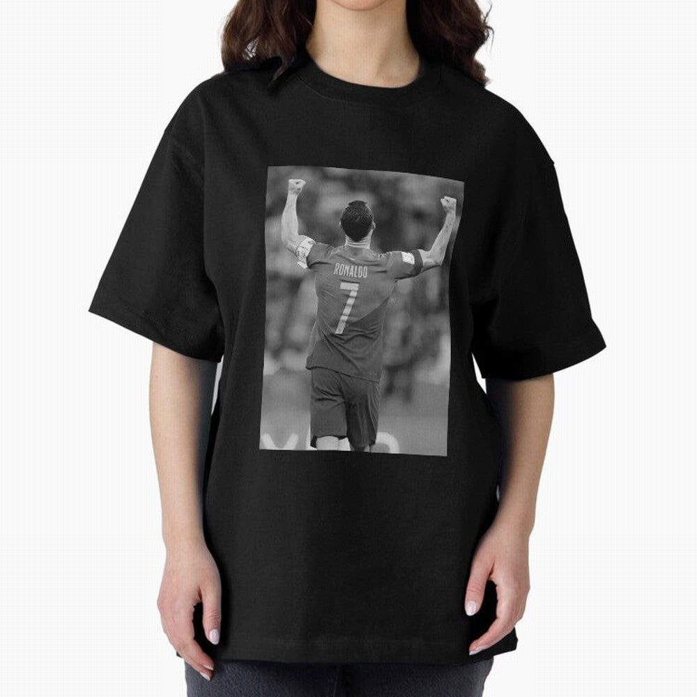 Cristiano Ronaldo Oversized T-Shirt Bring World Football Passion into Global Football Passion for FIFA World Cup 2026 USA Canada Mexico, Featuring CR7, Brazil, Football Passion, Legendary Performances, Festival Vibes and Supporter Community; Built