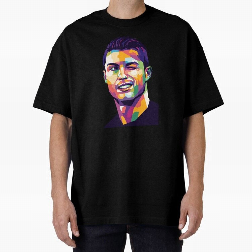 Cristiano Ronaldo Oversized T-Shirt Bring Stadium Energy to Match Day Hype around FIFA World Cup 2026, Haaland, Germany, Soccer Culture, Superstar Moments, National Team Dreams and Competitive Fire; Ideal for Passionate Fans Who Love Underdog