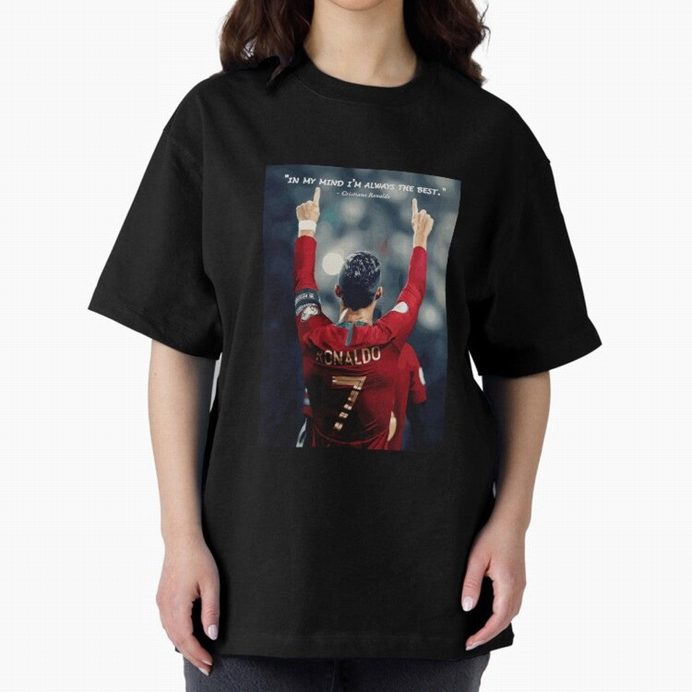 Cristiano Ronaldo Oversized T-Shirt Remember Global Football Passion for FIFA World Cup 2026 USA Canada Mexico, Driven by Cristiano Ronaldo, Haaland and CR7, Spain, Game Day Rituals, Football Legends, Country Pride and the Road to the Final; Built