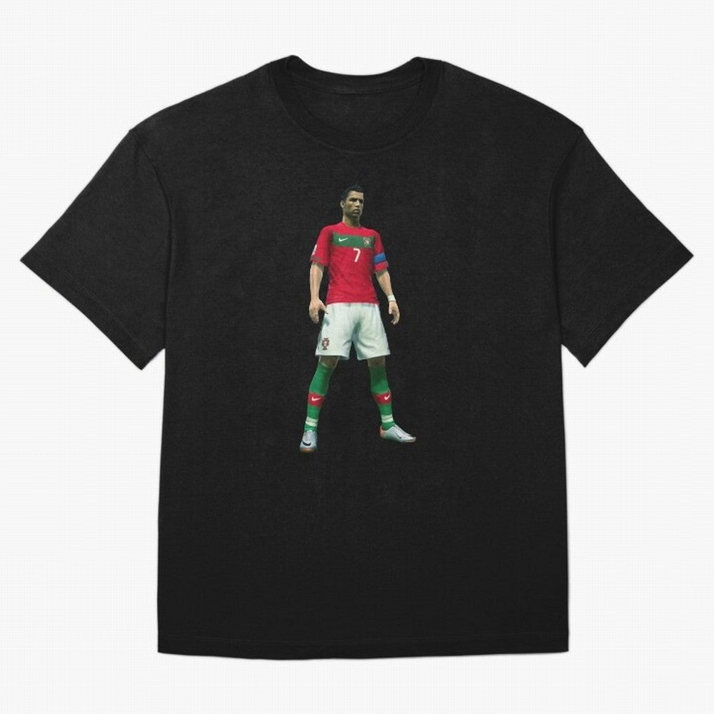 CR7 PES Oversized T-Shirt Keep the Legacy of FIFA World Cup 2026 Group Stage Spirit, Centered on Portugal, Cristiano Ronaldo, Haaland and CR7, Fan Favorite Moments, National Team Passion, Big Match Drama and Soccer History; Great for Supporters Who