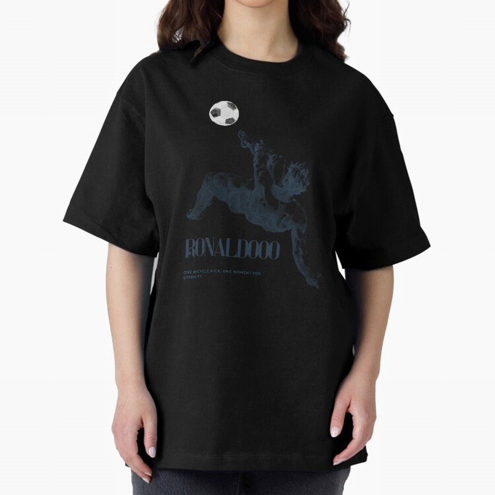 Artistic Strike Oversized T-Shirt Unlock FIFA World Cup 2026 USA Canada Mexico Spirit, Centered on France, Cristiano Ronaldo, Worldwide Fan Energy, Dramatic Goals, Stadium Lights and Championship Celebrations; Perfect for Fans, Collectors, Family