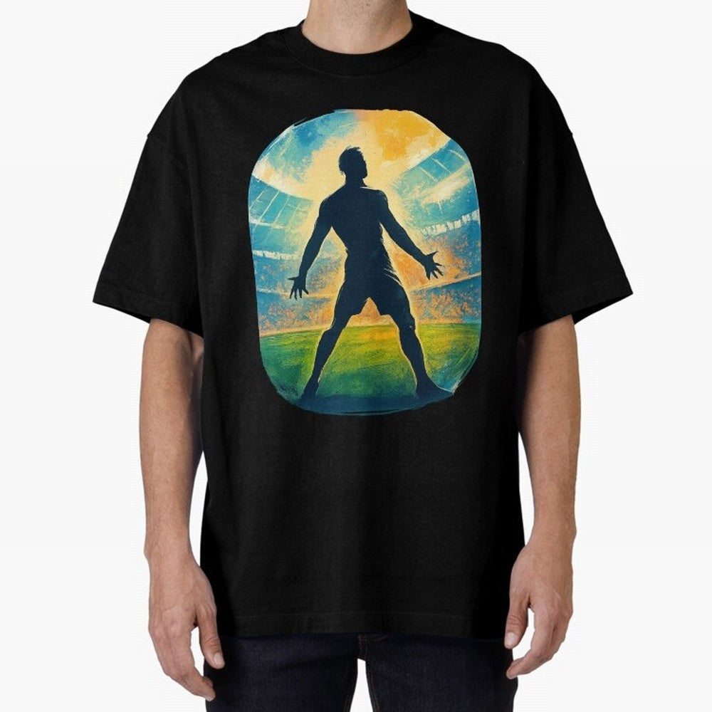 Cristiano Ronaldo CR7 Oversized T-Shirt Fuel the FIFA World Cup 2026 Journey through Neymar Highlights, Brazil, Portugal and Argentina Pride, Sports Nostalgia, International Competition, Famous Players and Unforgettable Victories; Made for