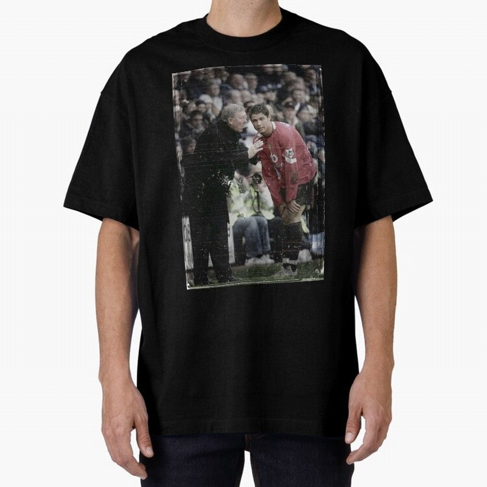 Sir Alex Ferguson and Cristiano Ronaldo Oversized T-Shirt Treasure Global Football Passion for FIFA World Cup 2026 USA Canada Mexico, Built around Messi, Portugal, Spain and Germany, Football Passion, Legendary Performances, Festival Vibes and