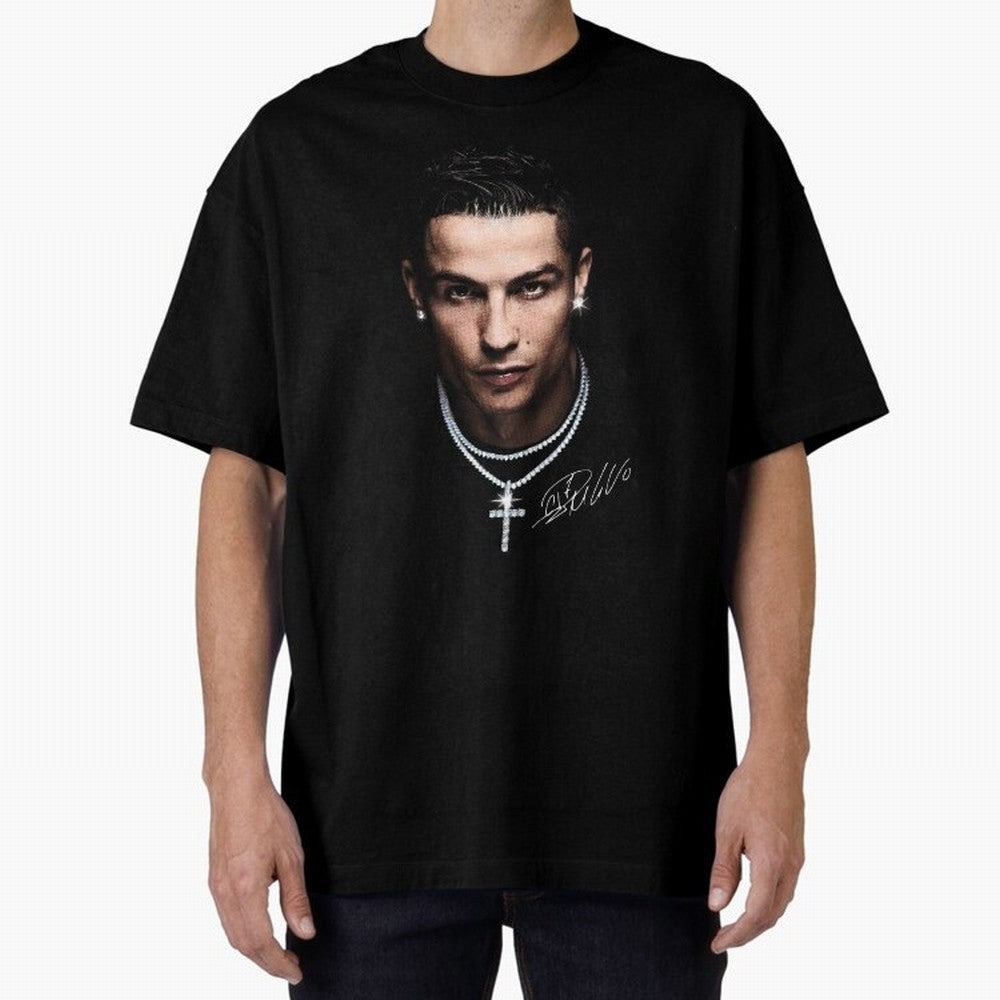 CR7 - Streetwear Clothing | Oversized T-Shirt Create Global Football Passion for FIFA World Cup 2026 USA Canada Mexico, Highlighting Cristiano Ronaldo, France and Portugal, Retro Football Energy, Iconic Rivalries, Trophy Chase Drama and Stadium