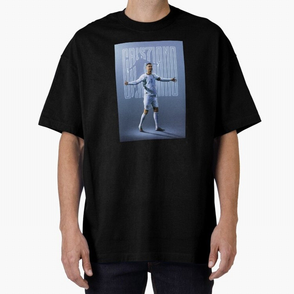 Football Royalty: Cristiano Ronaldo Oversized T-Shirt Celebrate Unforgettable Nights in FIFA World Cup 2026 for Fans of CR7 and Brazil, Portugal and Argentina, Bringing Game Day Rituals, Football Legends, Country Pride and the Road to the Final;