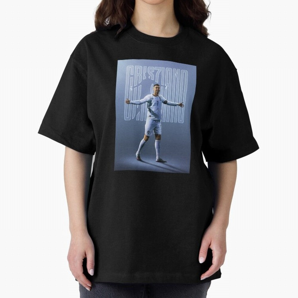 Football Royalty: Cristiano Ronaldo Oversized T-Shirt Celebrate Unforgettable Nights in FIFA World Cup 2026 for Fans of CR7 and Brazil, Portugal and Argentina, Bringing Game Day Rituals, Football Legends, Country Pride and the Road to the Final;