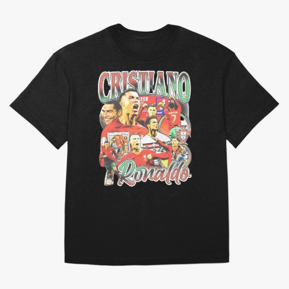 Cristiano Ronaldo Oversized T-Shirt Step into Match Day Hype around FIFA World Cup 2026 USA Canada Mexico, Mbappe and Neymar, Spain and Netherlands, Match Day Excitement, Supporter Culture, Golden Goals and Global Football Passion; Ideal for