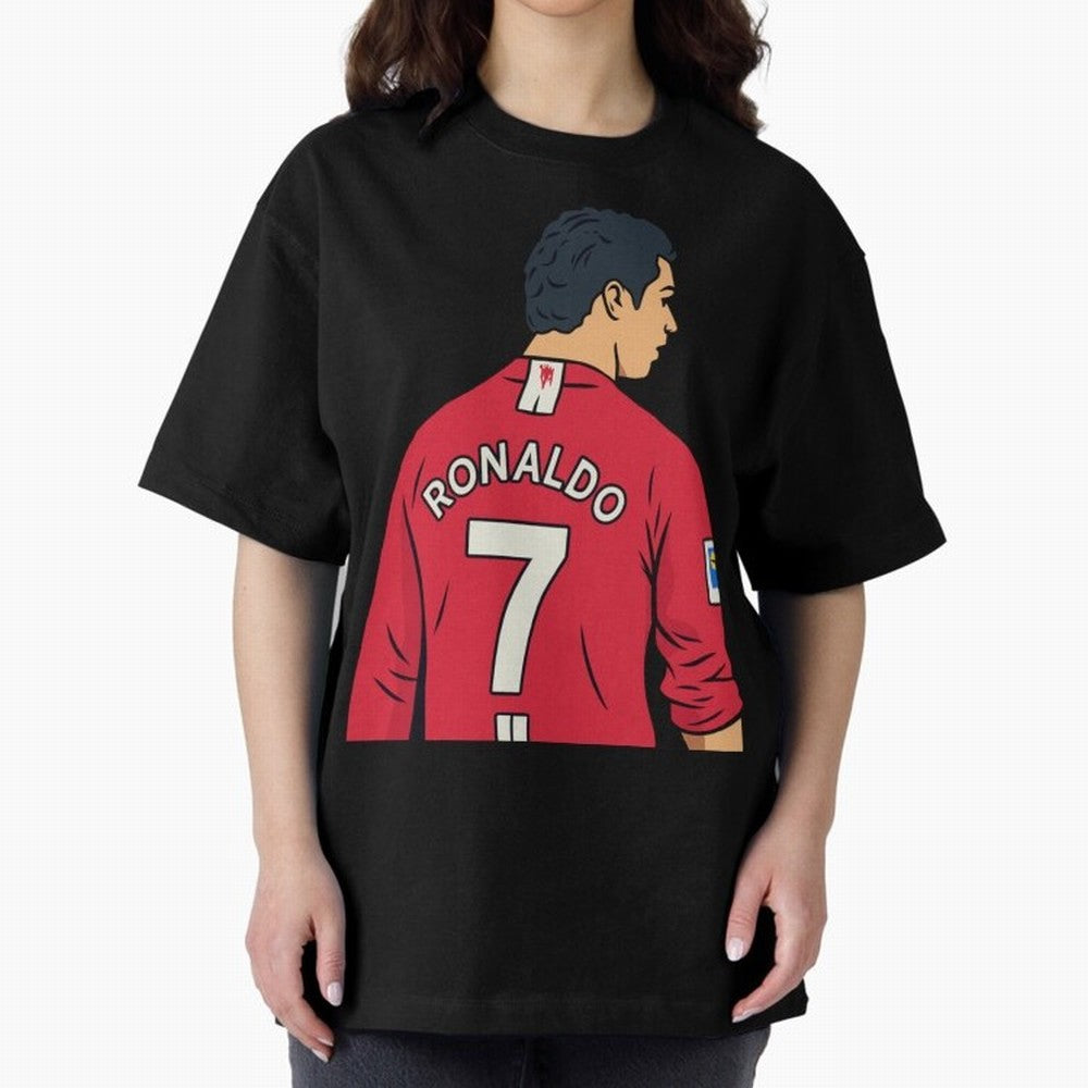 Cristiano Ronaldo Oversized T-Shirt Join Supporters Worldwide for Global Football Passion for FIFA World Cup 2026, Inspired by Messi, Neymar and Mbappe, England, Football Passion, Legendary Performances, Festival Vibes and Supporter Community; Made