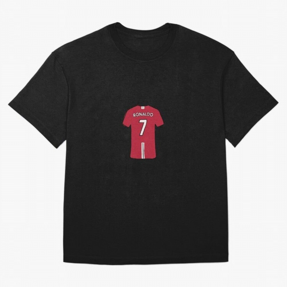 Cristiano Ronaldo Number 7 Jersey Illustration Oversized T-Shirt Make Your Look Match Global Football Passion for FIFA World Cup 2026 Group Stage, Built around Haaland, Germany, Supporter Pride, Iconic Celebrations, Legendary Names and Global Match
