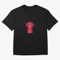 Cristiano Ronaldo Number 7 Jersey Illustration Oversized T-Shirt Make Your Look Match Global Football Passion for FIFA World Cup 2026 Group Stage, Built around Haaland, Germany, Supporter Pride, Iconic Celebrations, Legendary Names and Global Match
