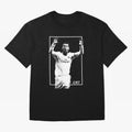 Cristiano Ronaldo CR7 in Black and White Design Oversized T-Shirt Follow the Road to the FIFA World Cup 2026 USA Canada Mexico Journey through Messi, Neymar and Mbappe Highlights, Portugal, Spain and Germany Pride, Football Passion, Legendary