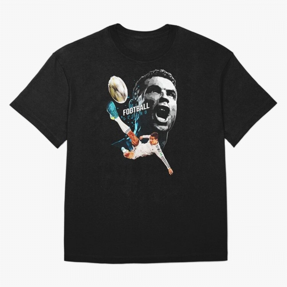 Cristiano Ronaldo Oversized T-Shirt Celebrate Classic Football Spirit in Match Day Hype around FIFA World Cup 2026 Group Stage, Messi, Neymar and Mbappe, France and Portugal, Sports Nostalgia, International Competition, Famous Players and