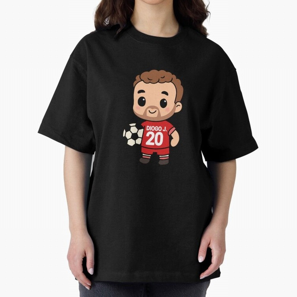 Diogo Jota jersey | manga | cute kawaii | by Nooby Draw Oversized T-Shirt Bring Legendary Rivalry Energy to FIFA World Cup 2026 Group Stage Made for Cristiano Ronaldo, Spain and Netherlands Energy, Match Day Excitement, Supporter Culture, Golden