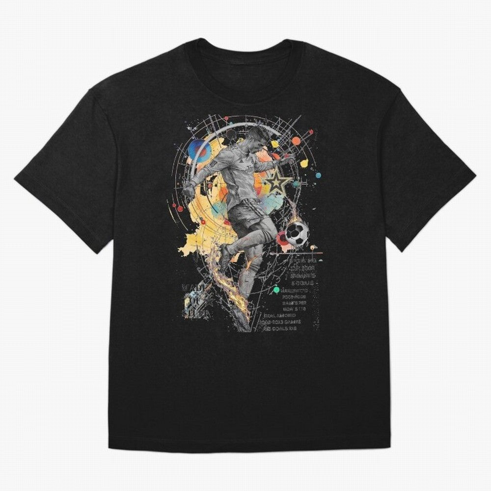 Cristiano Ronaldo Football Playmaker Oversized T-Shirt Fuel the Hype around FIFA World Cup 2026 USA Canada Mexico for Fans of Messi and Cristiano Ronaldo and Netherlands, Bringing Football Passion, Legendary Performances, Festival Vibes and