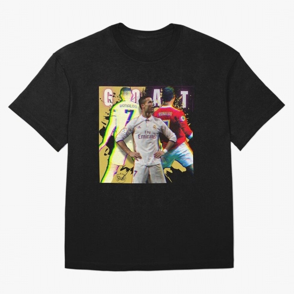 Cristiano Ronaldo ¨C The GOAT Era Tribute Oversized T-Shirt Support the Legends of the FIFA World Cup 2026 USA Canada Mexico Journey through Haaland Highlights, France and Portugal Pride, Game Day Rituals, Football Legends, Country Pride and the