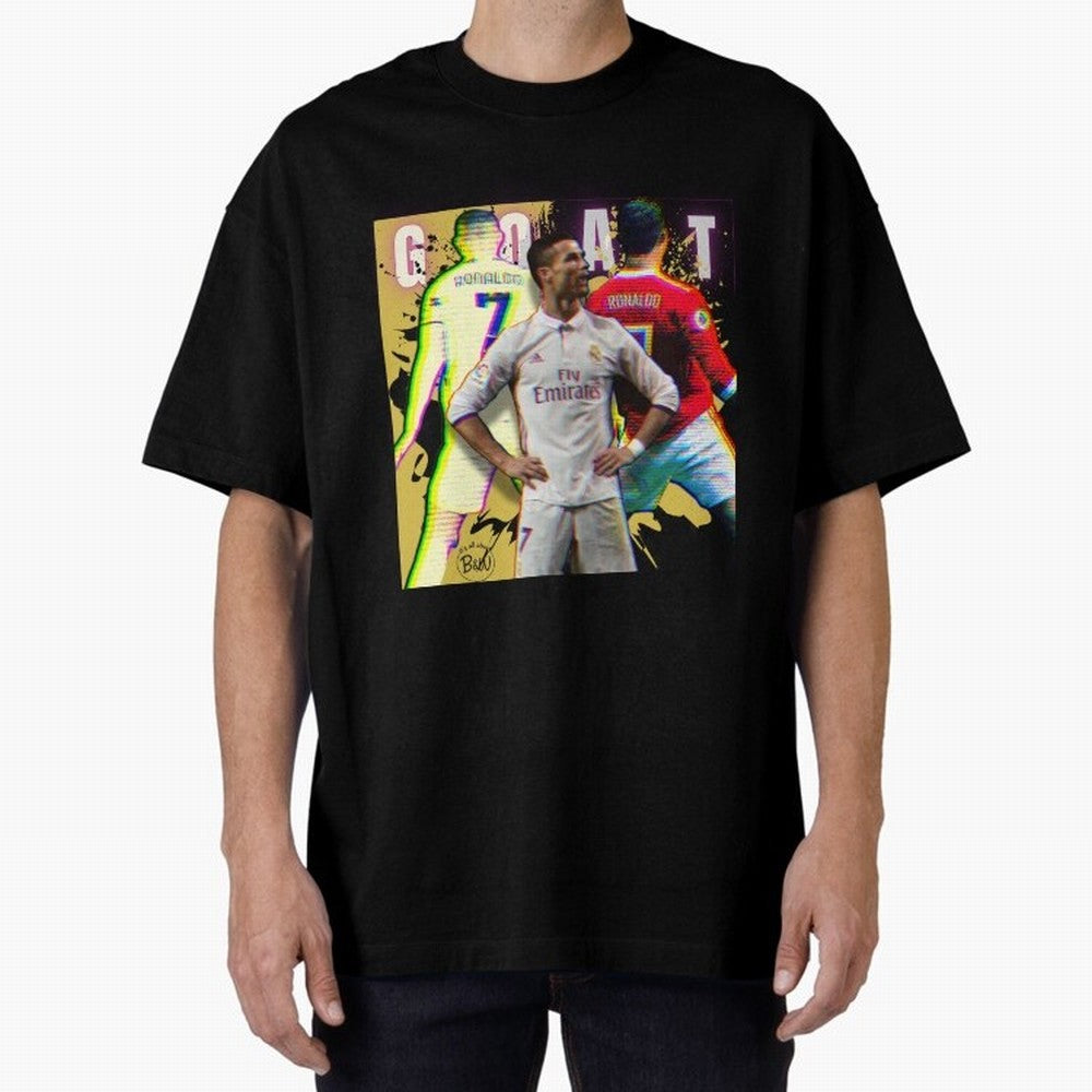 Cristiano Ronaldo ¨C The GOAT Era Tribute Oversized T-Shirt Support the Legends of the FIFA World Cup 2026 USA Canada Mexico Journey through Haaland Highlights, France and Portugal Pride, Game Day Rituals, Football Legends, Country Pride and the
