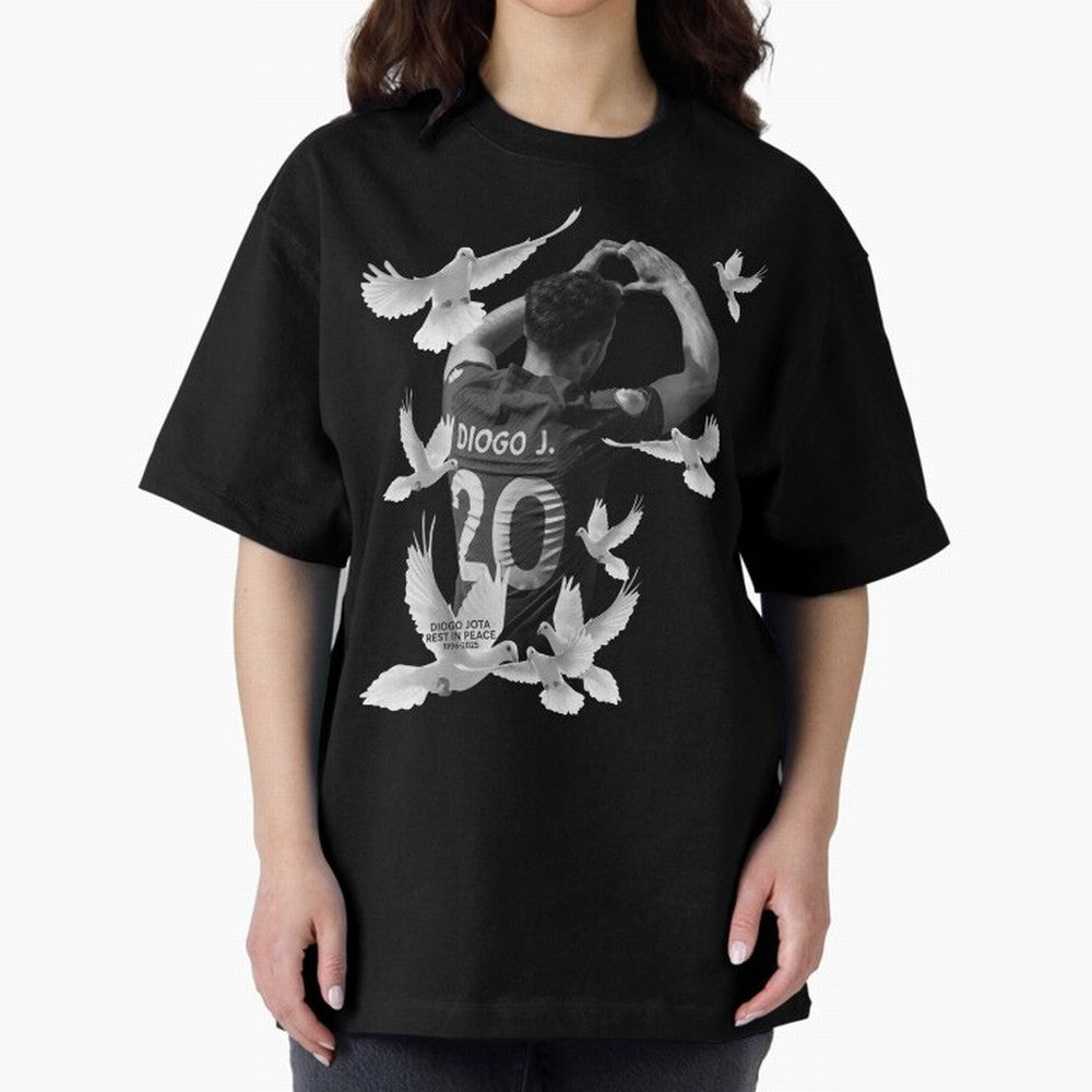 Diogo Jota rest in peace Oversized T-Shirt Join the Countdown to FIFA World Cup 2026 USA Canada Mexico Celebrating Neymar, Argentina Energy, Sports Nostalgia, International Competition, Famous Players and Unforgettable Victories; Ideal for Football