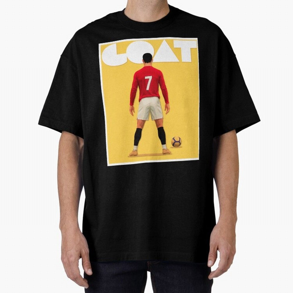 Cristiano Ronaldo Men's CR7 Football Jersey | Real Madrid GOAT Portugal Sports Shirt Fan Gift Oversized T-Shirt Honor Champions and Dreams in Global Football Passion for FIFA World Cup 2026, Centered on Haaland and Mbappe, Brazil, Championship