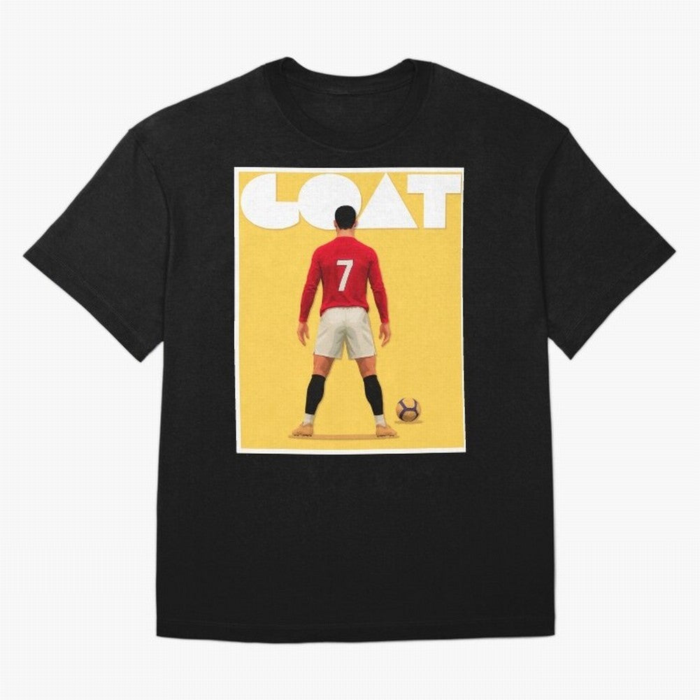 Cristiano Ronaldo Men's CR7 Football Jersey | Real Madrid GOAT Portugal Sports Shirt Fan Gift Oversized T-Shirt Honor Champions and Dreams in Global Football Passion for FIFA World Cup 2026, Centered on Haaland and Mbappe, Brazil, Championship