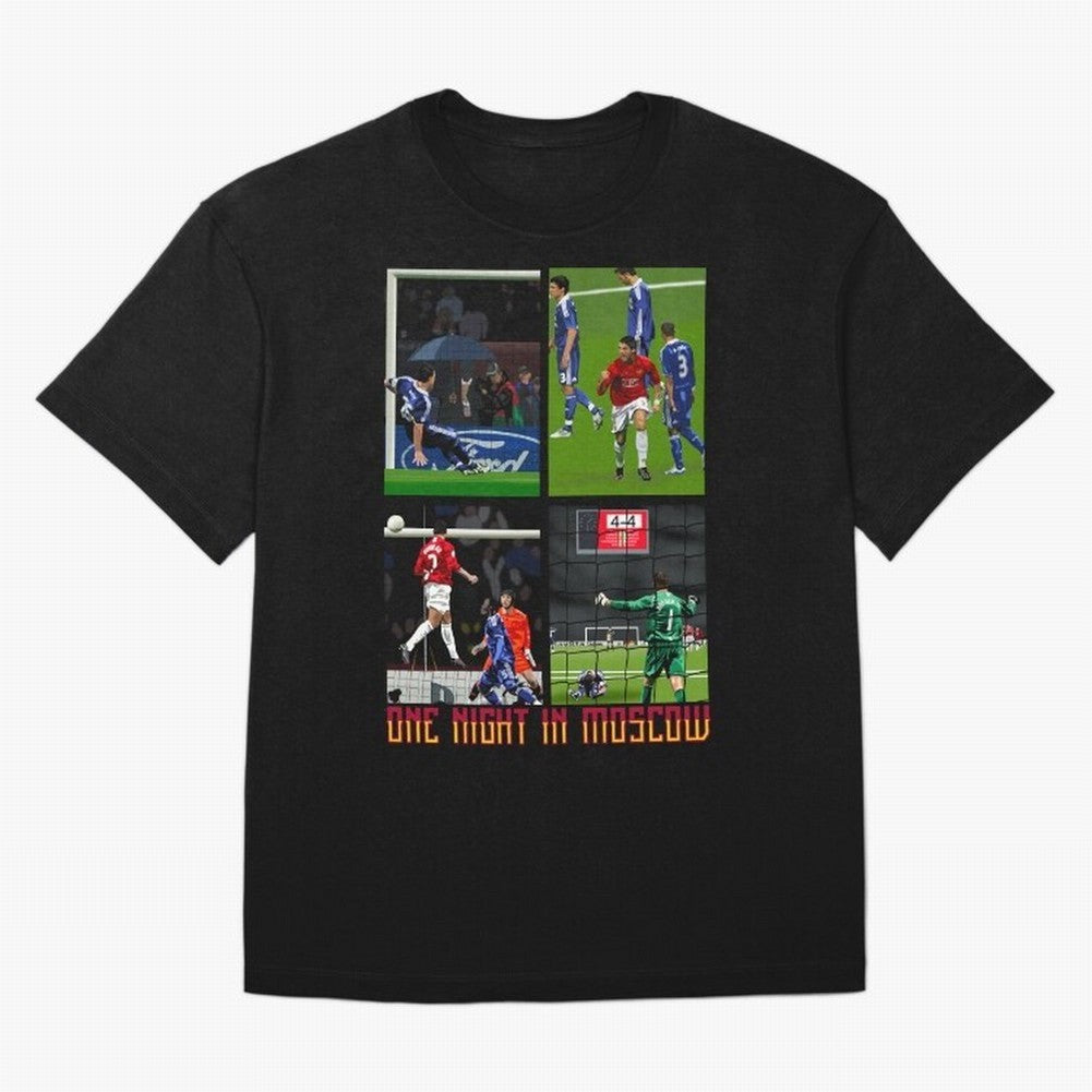 One Night in Moscow ¨C Manchester United 2008 Champions League Glory Artwork Oversized T-Shirt Wear the Spirit of FIFA World Cup 2026 Group Stage Built around CR7, Argentina, France and Brazil Energy, Championship Spirit, Famous Goals, Roaring