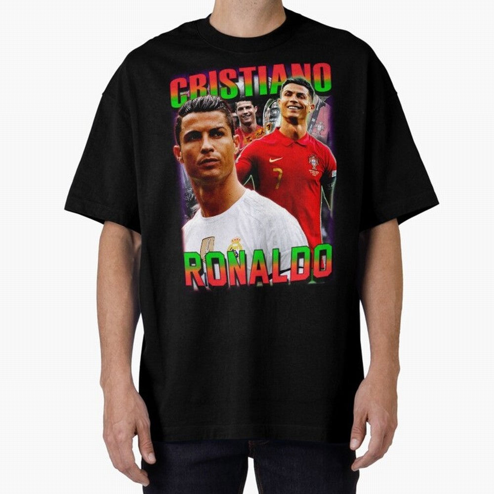 Cristiano Ronaldo Graphic Oversized T-Shirt Celebrate Football Dreams Across FIFA World Cup 2026 USA Canada Mexico Driven by Messi, England Energy, Game Day Rituals, Football Legends, Country Pride and the Road to the Final; Created for Match Day