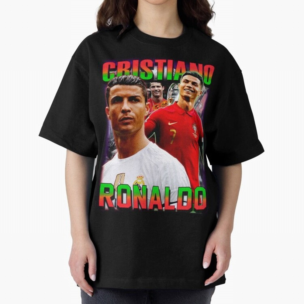 Cristiano Ronaldo Graphic Oversized T-Shirt Celebrate Football Dreams Across FIFA World Cup 2026 USA Canada Mexico Driven by Messi, England Energy, Game Day Rituals, Football Legends, Country Pride and the Road to the Final; Created for Match Day
