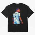 Kyliam Mbappe Oversized T-Shirt Celebrate the Road through FIFA World Cup 2026 with Haaland and Mbappe, Argentina, France and Brazil Energy, Vintage Soccer Flavor, Modern Football Stars, National Flags and Final Night Emotion; Perfect for