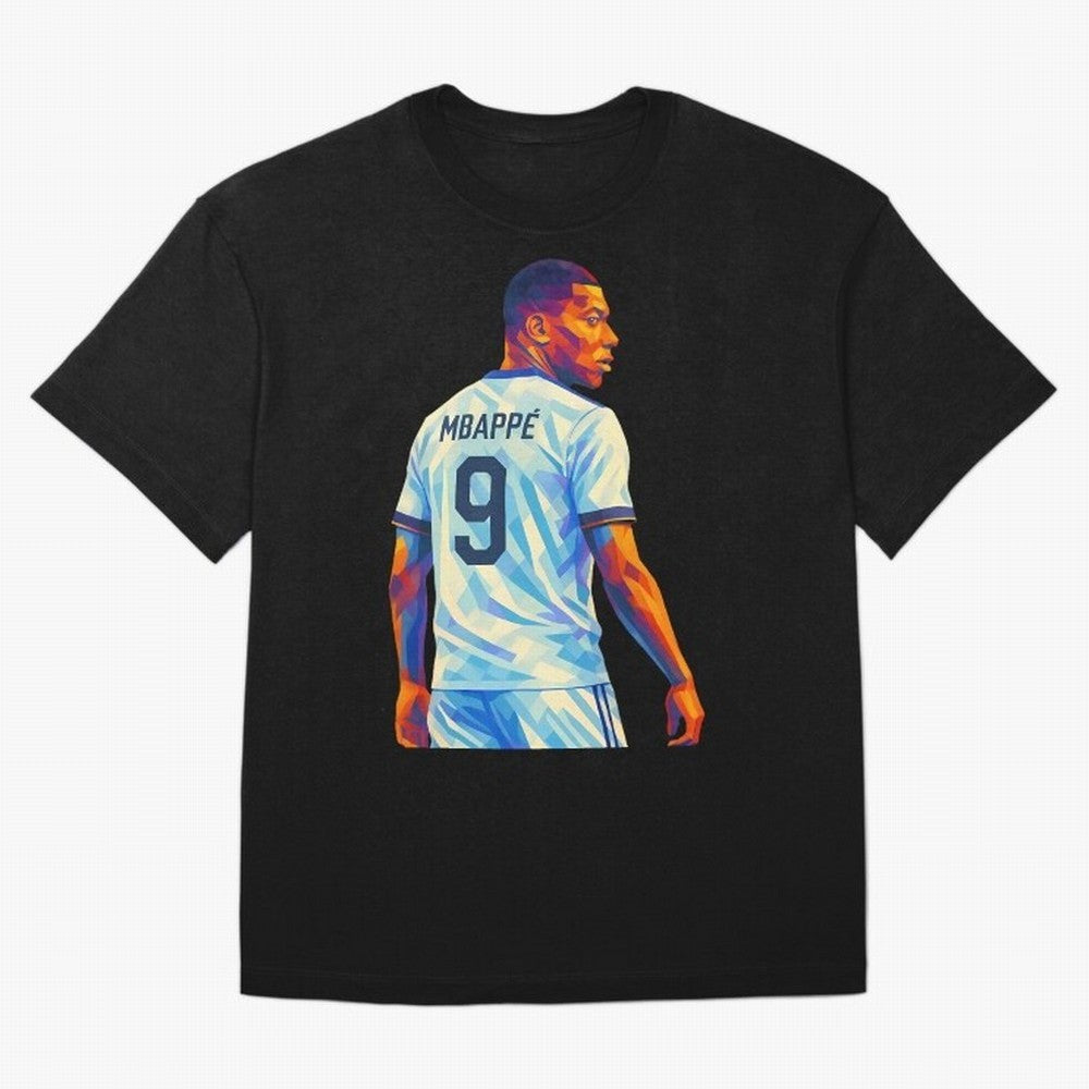 Kyliam Mbappe Oversized T-Shirt Celebrate the Road through FIFA World Cup 2026 with Haaland and Mbappe, Argentina, France and Brazil Energy, Vintage Soccer Flavor, Modern Football Stars, National Flags and Final Night Emotion; Perfect for