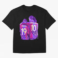 ronaldinho and messi - goat Oversized T-Shirt Follow FIFA World Cup 2026 Group Stage Celebrating Haaland and Mbappe, England and Germany Energy, Retro Football Energy, Iconic Rivalries, Trophy Chase Drama and Stadium Atmosphere; Ideal for Football
